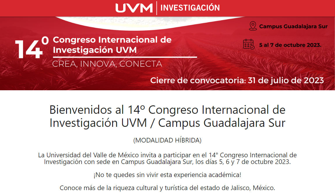 14 Congreso de investigación UVM