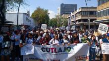 Comunidad de cutlajo en la megamarcha.